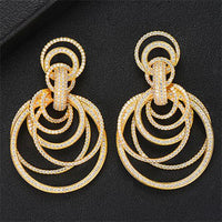 Drop Earrings prefect Wedding Jewelry Full Clear CZ Earrings - Biwav