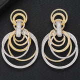 Drop Earrings prefect Wedding Jewelry Full Clear CZ Earrings - Biwav