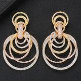 Drop Earrings prefect Wedding Jewelry Full Clear CZ Earrings - Biwav