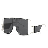 Square Over-sized Mirror Sunglasses - Biwav