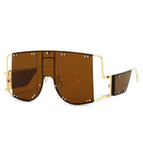 Square Over-sized Mirror Sunglasses - Biwav