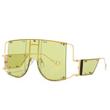 Square Over-sized Mirror Sunglasses - Biwav