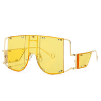 Square Over-sized Mirror Sunglasses - Biwav