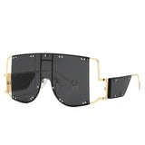 Square Over-sized Mirror Sunglasses - Biwav