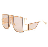 Square Over-sized Mirror Sunglasses - Biwav