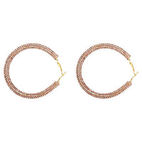 Rainbow Crystal Hoop Earrings - Biwav