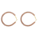 Rainbow Crystal Hoop Earrings - Biwav