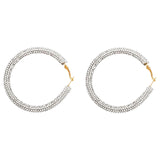 Rainbow Crystal Hoop Earrings - Biwav