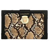 Snakeskin Pattern Box Shoulder Bags - Biwav