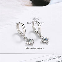 New 925 Sterling Silver Earring For Women Girls Bead Star Tassel Earrings Silver Gold Color Huggie Hoop Earring Oorbellen Gifts - Biwav