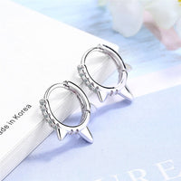 New 925 Sterling Silver Earring For Women Girls Bead Star Tassel Earrings Silver Gold Color Huggie Hoop Earring Oorbellen Gifts - Biwav