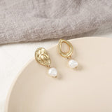 Trend Simulation Pearl Long Earrings Female White Round Pearl Wedding Pendant Earrings Fashion Korean Jewelry Earrings - Biwav