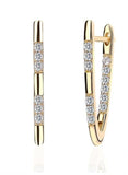 Stud Earrings Hot Luxury V Shape Earrings 5A Cubic Zirconia Stud Earring - Biwav