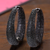 Big Hoop Earrings Round Circle Hoop - Biwav