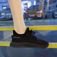 New Summer White Mesh Breathable Women Sneakers Fashion Thick Bottom Womens Platform  Casual Shoes - Biwav