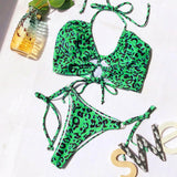 Sexy Leopard Bikinis 2020 Micro Bikini Set Push Up Thong Biquini High Cut Swimwear - Biwav