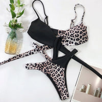 Sexy Leopard Bikinis 2020 Micro Bikini Set Push Up Thong Biquini High Cut Swimwear - Biwav