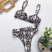 Sexy Leopard Bikinis 2020 Micro Bikini Set Push Up Thong Biquini High Cut Swimwear - Biwav