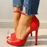 High Heels Pumps Peep Toe - Biwav