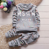 Toddler outfits Boys Clothes Autumn Winter Kids tracksuit Hooded+Pant - Biwav