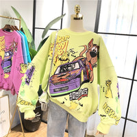 New Fashion Cartoon Over-sized Sweatshirts