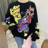 New Fashion Cartoon Over-sized Sweatshirts