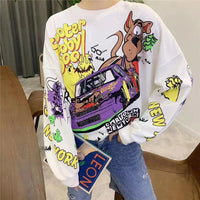 New Fashion Cartoon Over-sized Sweatshirts