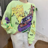 New Fashion Cartoon Over-sized Sweatshirts