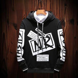 Men Hoodies Black Oversized Hoodie Gym Tracksuits Pullover - Biwav