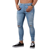 Men slim ripped jeans - Biwav