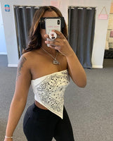 Cute Sexy Graphic Bandanna Crop Top Women - Biwav