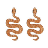 Vintage Long Snake Earrings for Women European Jewelry - Biwav