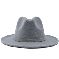 Wide Brim Wool Felt Jazz Fedora Hats - Biwav