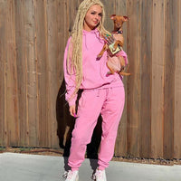 Women Hooded sweatshirt+pants Two Piece Set - Biwav